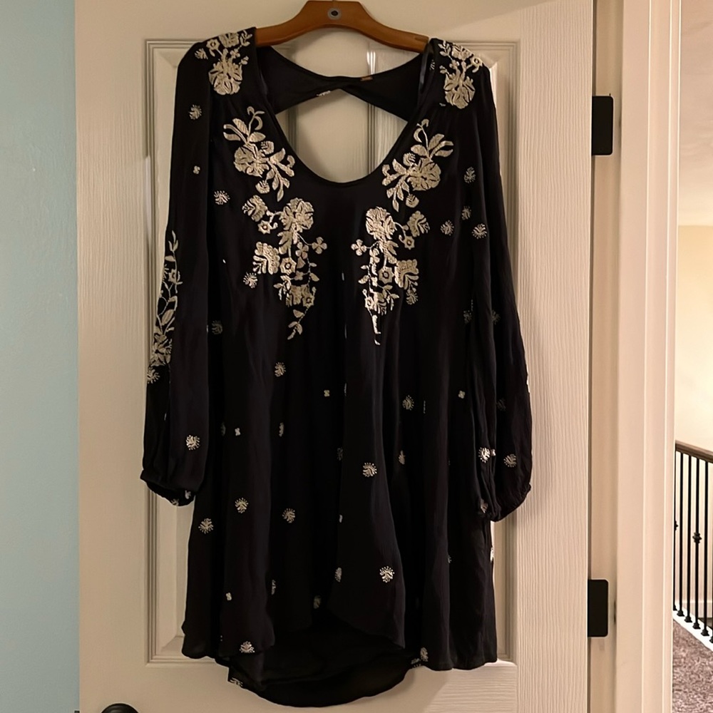 Free People long Sleeve mini dress